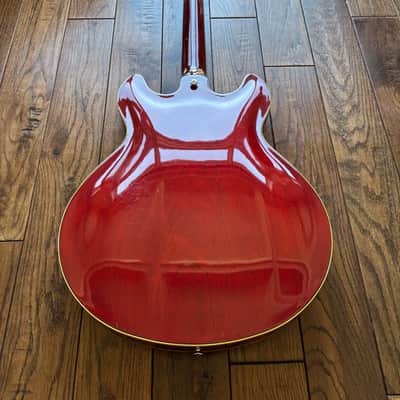 1980s Yamaha SA-1000 Super Axe Semi Hollow ES Electric Guitar Cherry MIJ Japan image 3
