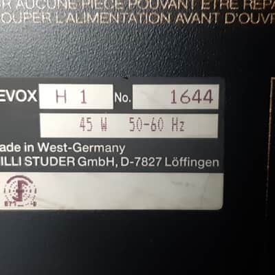 Revox H1 Cassette Deck image 13