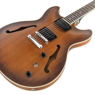 Ibanez AS53-TF Artcore Hollow Body Electric Guitar, Tobacco Flat image 5