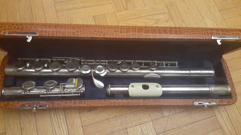 RARE Philipp Hammig Sinfonia Pre-Professional German Silver C Flute Reform Wave Headjoint Adler Wing Offset-G High G/A Trill C#/D# Foot Rollers Split-E image 1