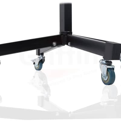 GRIFFIN Rolling Studio Mixer Stand DJ Cart (MobileTILT Series) – Standing Rack On Casters with Adjustable Height – Portable Mount Turntable Holder For Digital Drum Machine, Mixing Audio Music Gear image 5