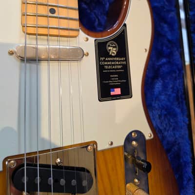 Fender 75th Anniversary Commemorative Telecaster 2021 2-Color Bourbon Burst image 6
