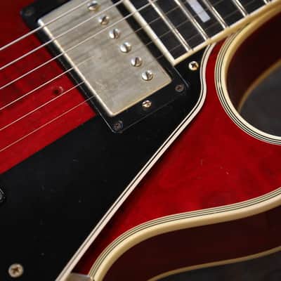 2010 Gibson Custom Shop Les Paul Custom Single-Cut Electric Guitar Wine Red + COA OHSC image 5