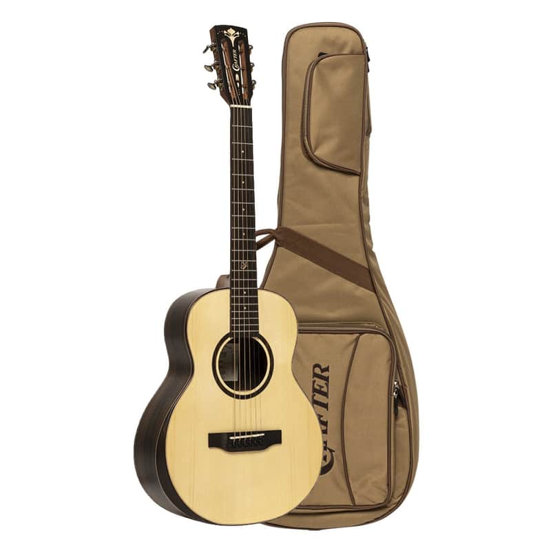 Crafter Mino Shape Acoustic Electric Guitar w/ Gig Bag - Engelmann - MINO ROSE image 1