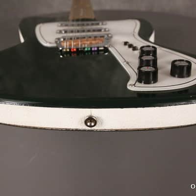 original 1967 Danelectro SLIMLINE DANE B3N 12-string DARK GREEN!!! image 22