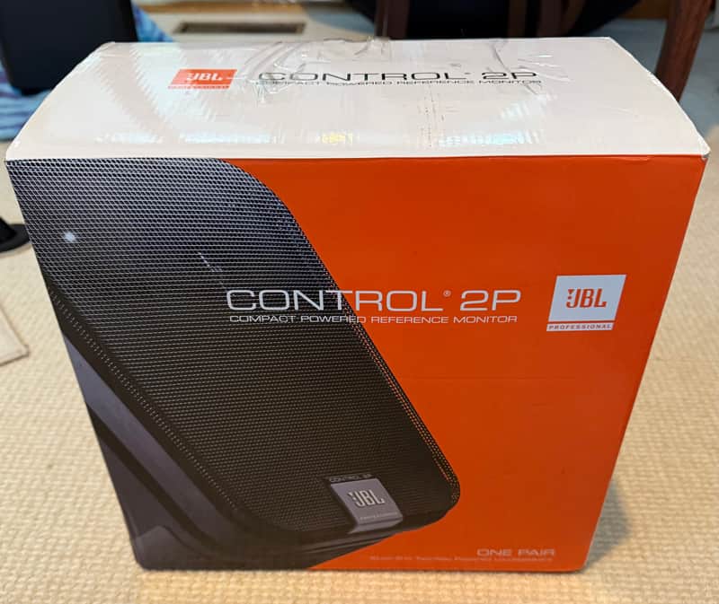 JBL Control 2P Compact 5.25" Powered 2-Way Studio Monitor Speaker (Pair) 2010s - Black image 1