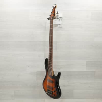 Used Mtd Kingston Z5 Bass Guitar Tobacco Sunburst 5-String image 4