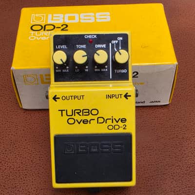 Vintage Boss OD-2 Turbo Overdrive (1987) - Rare MIJ Black Label - With Original Box image 5