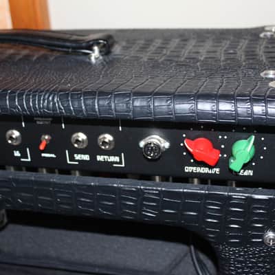 Immagine Amplified Nation Overdrive Reverb 2023 - 50W version - Custom Black Crocodile - Head + 2 x 12" Warehouse WGS12L Cab ! - 13