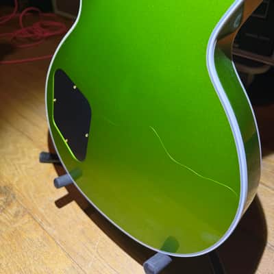 Gibson Custom Shop Made 2 Measure Les Paul Custom w/ Ebony Fingerboard Gloss Gecko Green Sparkle image 21