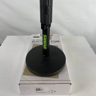 Shure by Gator SH-DESKTOP1 Round Base Desktop Microphone Stand, Black image 1
