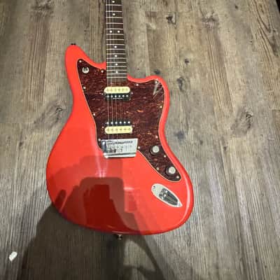 Squier Vintage modified Jaguar HH hardtail 2010s - Fiesta red image 1