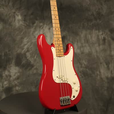 1983 Fender Bullet Bass Deluxe B-34 long scale Red image 9