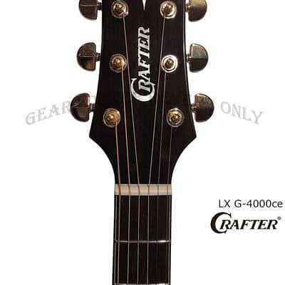 Crafter LX G-4000ce all solid Alpine Spruce & Macassar Ebony grand auditorium electronic guitar with LR BAGGS Anthem pickup image 9