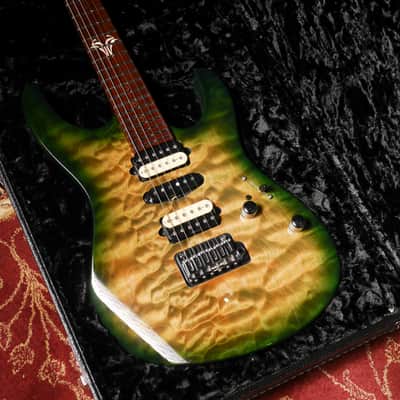 Suhr Custom modern 2016 - Faded Trans Green Burst image 12