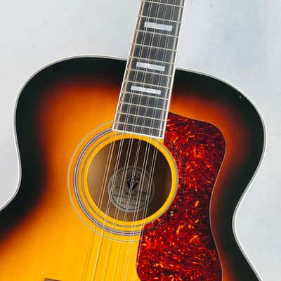 Guild F-412 12-String Jumbo Acoustic Guitar 2005 - Sunburst image 3