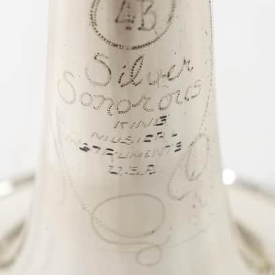 King Model 4B Silver Sonorous Trombone with Sterling Silver Bell SN 7058 image 6