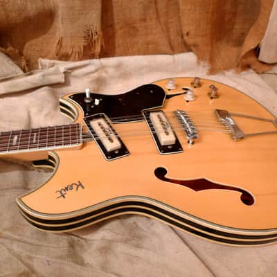 Kent 12 String Thinline 1960's Natural Blond image 9