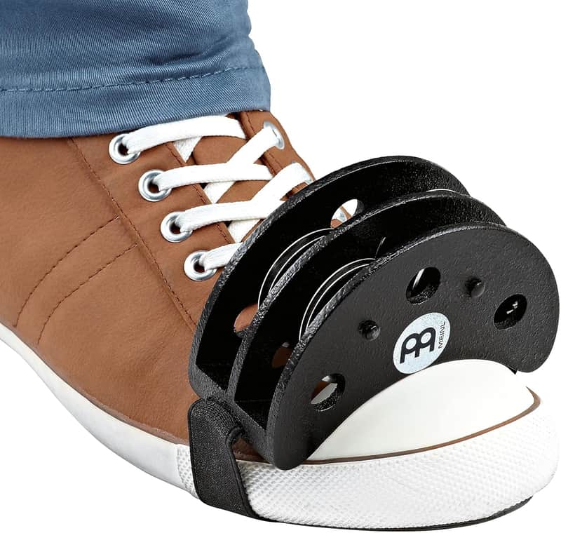 Foot Tambourine Musical Instrument, Drum Accessory For Guitar, Cajon €” Not Made In China €” Stainless Steel Jingles image 1