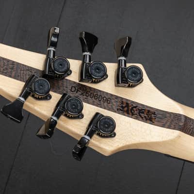 Mayones Duvell 6 4Ever Curly Poplar - Natural Fade Black Burst image 9
