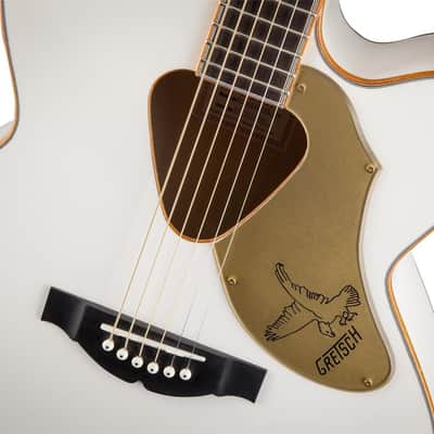 Gretsch G5022CWFE Rancher Falcon Jumbo Acoustic Electric Guitar - White image 2