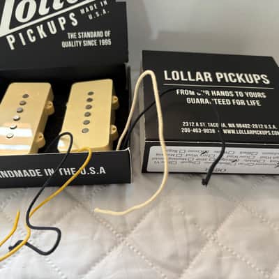 Lollar JM-01 Jazzmaster matched pickup set cream image 3