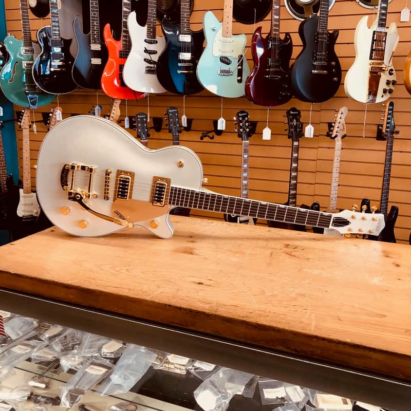 Gretsch G5237TG Electromatic Jet Bigsby -Champagne White- Electric Guitar image 1