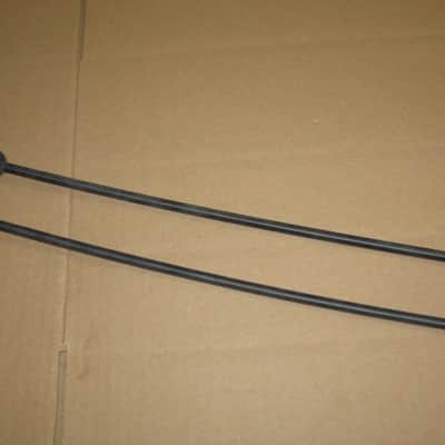 new old stock Gambal Manufacturing GPMR (UG13GPMRX) Percussive Keyboard Mallets (for xylophones and glockenspiels) Black Hard Rubber Ball Heads with Black Synthetic Shafts (with original packaging) from 1990s to early 2000s image 2