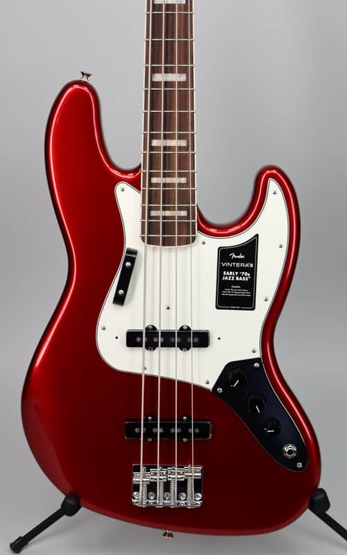 Fender Vintera III Early '70s Jazz Bass Candy Apple Red image 1