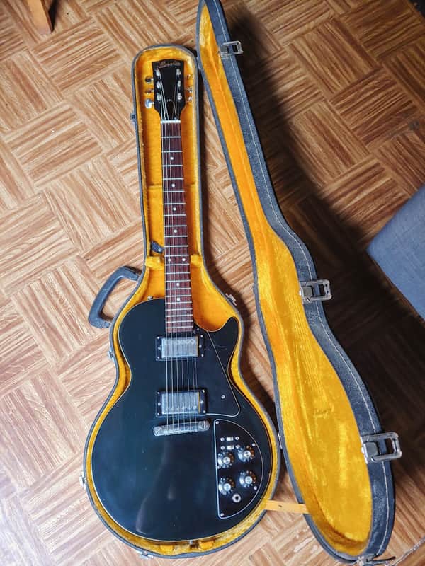 Marchis Single Cut lawsuit Japan 1970 Black MIJ Vintage hard case image 1