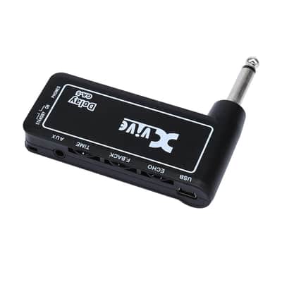 Xvive GA5 Rechargeable Electric Guitar Plug Headphone Amplifier Built-in Delay Effect,price include the import duty for US buyer image 2