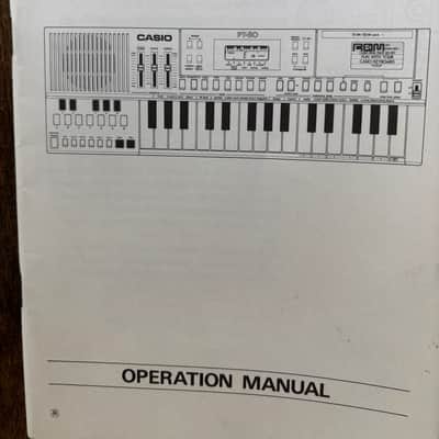 Casio PT-50 operation manual 1983 - paper