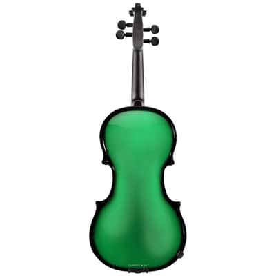 Glasser AEX Carbon Composite Acoustic Electric 4-String Violin 4/4 size 2020s Green image 2