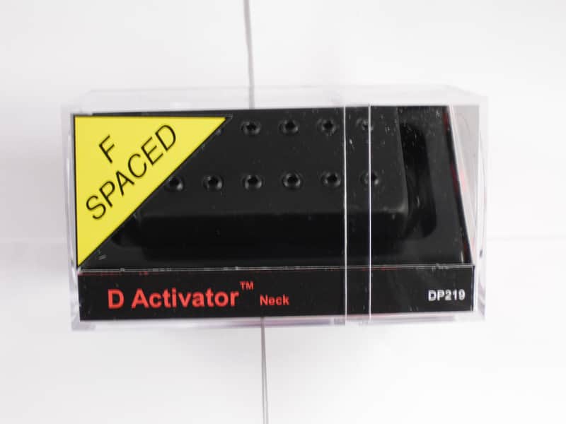 DiMarzio F-spaced D Activator Neck Humbucker W/Black Cover DP 219