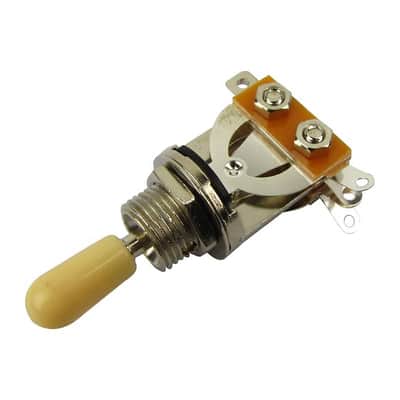 Metric 3 Way Short Straight Guitar Pickup Selector Toggle Switch knob for Gibson Epiphone LP Les Paul Electric Guitar Parts, Cream Tip(Pack of 2) image 2