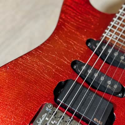 Hamer USA Centaura 1991 – Candy Apple Red / Sparkle Nitro Finish – Custom Shop Quality image 6