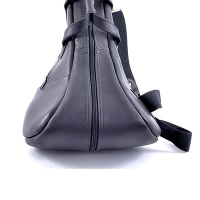 French Horn Gig Bag - Fixed Bell w/ Gusset - Leather - Glenn Cronkhite image 4