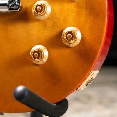 Gibson Les Paul Studio Double Trouble Electric Guitar - Dirty Lemon Burst/Cherry Back with Gig Bag image 10