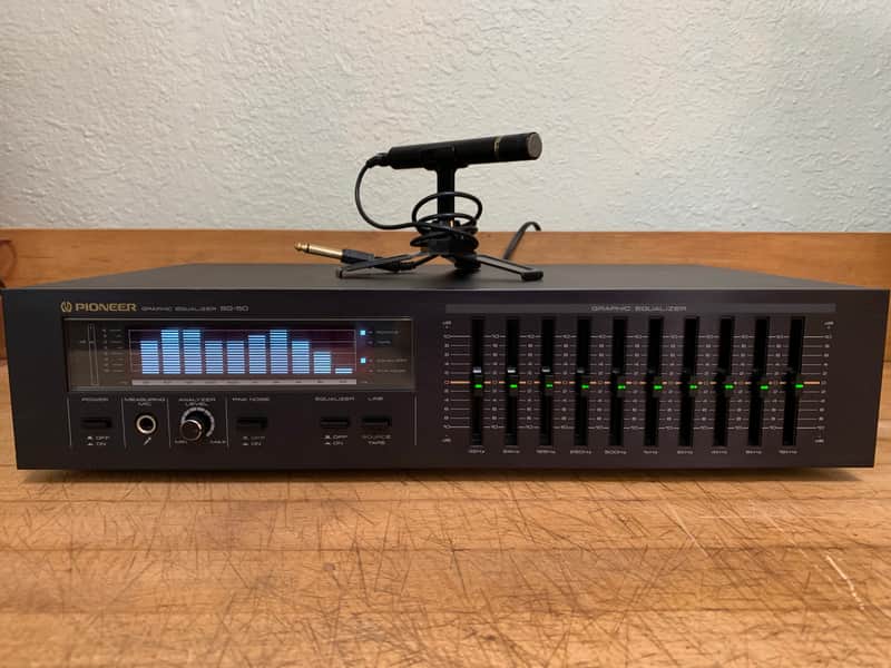 Amazing Pioneer SG-50 Stereo Graphic Equalizer Spectrum Analyzer Microphone Audiophile Vintage image 1