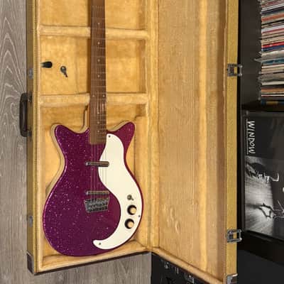 1999 Danelectro Tweed Hardshell Case + Key Yellow Plush Interior Out of Production Fits U1 / U2 / U3 / DC Models & More image 5