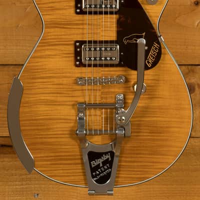 Gretsch G6134TFM-NH Nigel Hendroff Signature Penguin Amber Flame image 3
