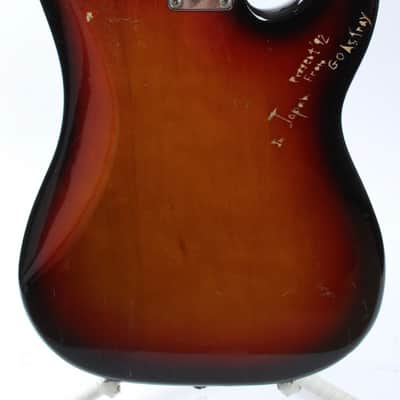 1990 Fender Precision Bass 62 Reissue Lefty sunburst image 7