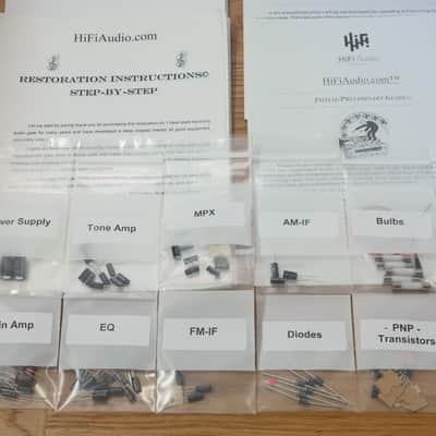 Sherwood S-7300 restoration kit filter capacitor repair rebuild fix image 2