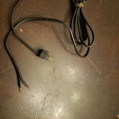 Ampex Vintage power cord non-polarized electric cable 1962 black image 2