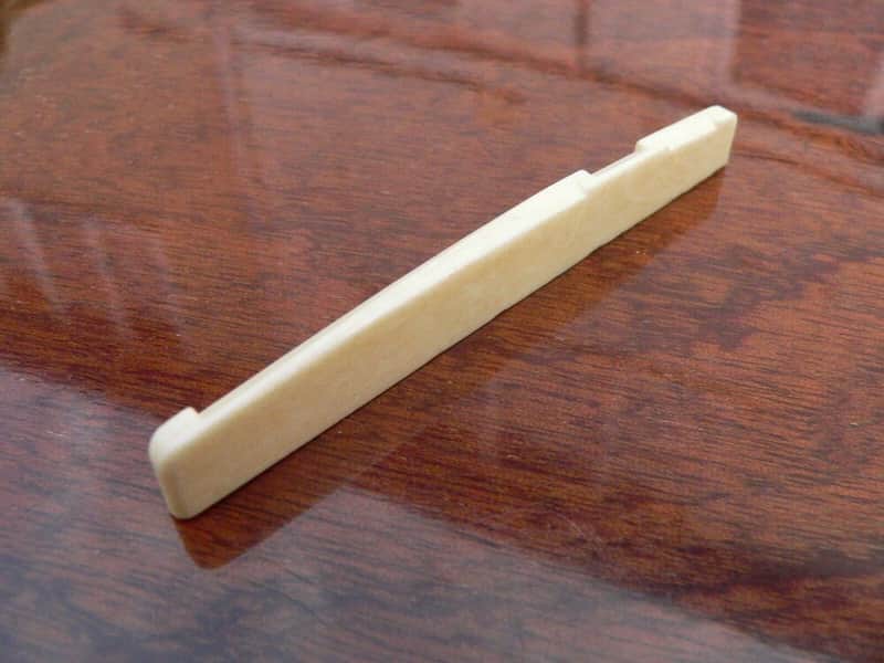 Aged Bone Saddle for 6 String Acoustic guitar 72mm x 12mm high x 3mm thick image 1