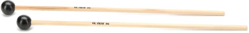 Vic Firth M6 American Custom Keyboard Mallets - Hard 1-inch Phenolic Ball (2-pack) Bundle image 1