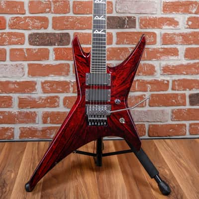 Jackson USA Custom Shop Warrior 27 Fret Built For Oli Herbert Crimson Swirl 2013 w/OHSC image 4