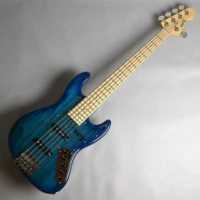 New ATELIER Z JS-5 CUSTOM TP-BLU BST/M 5th Electric Bass Guitar image 1