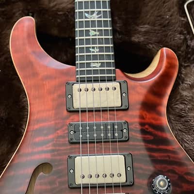 PRS Wood Library Special 22 2019 - Paul Reed Smith Fire Fade Korina Ebony Board image 2