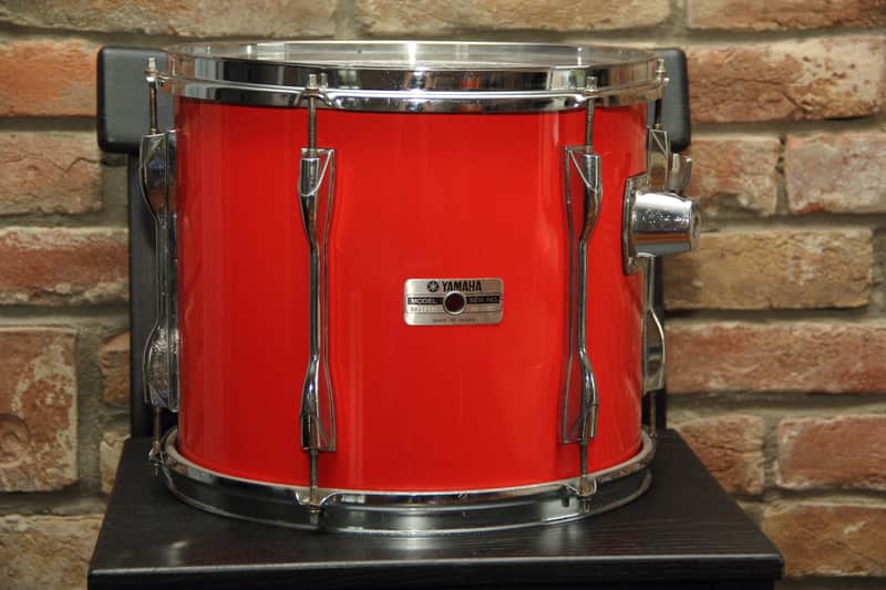Yamaha Recording Custom 9000 - hot red 13x11 rack tom image 1